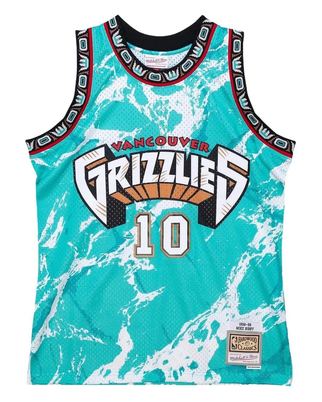 Mitchell & Ness Blue Mike Bibby Nba Grizzlies 1998 Team Marble Swingman Vest for men