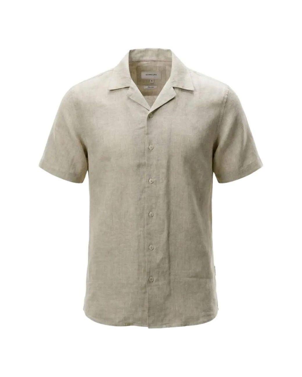 Gianni Lupo Natural Short-Sleeve Shirt for men
