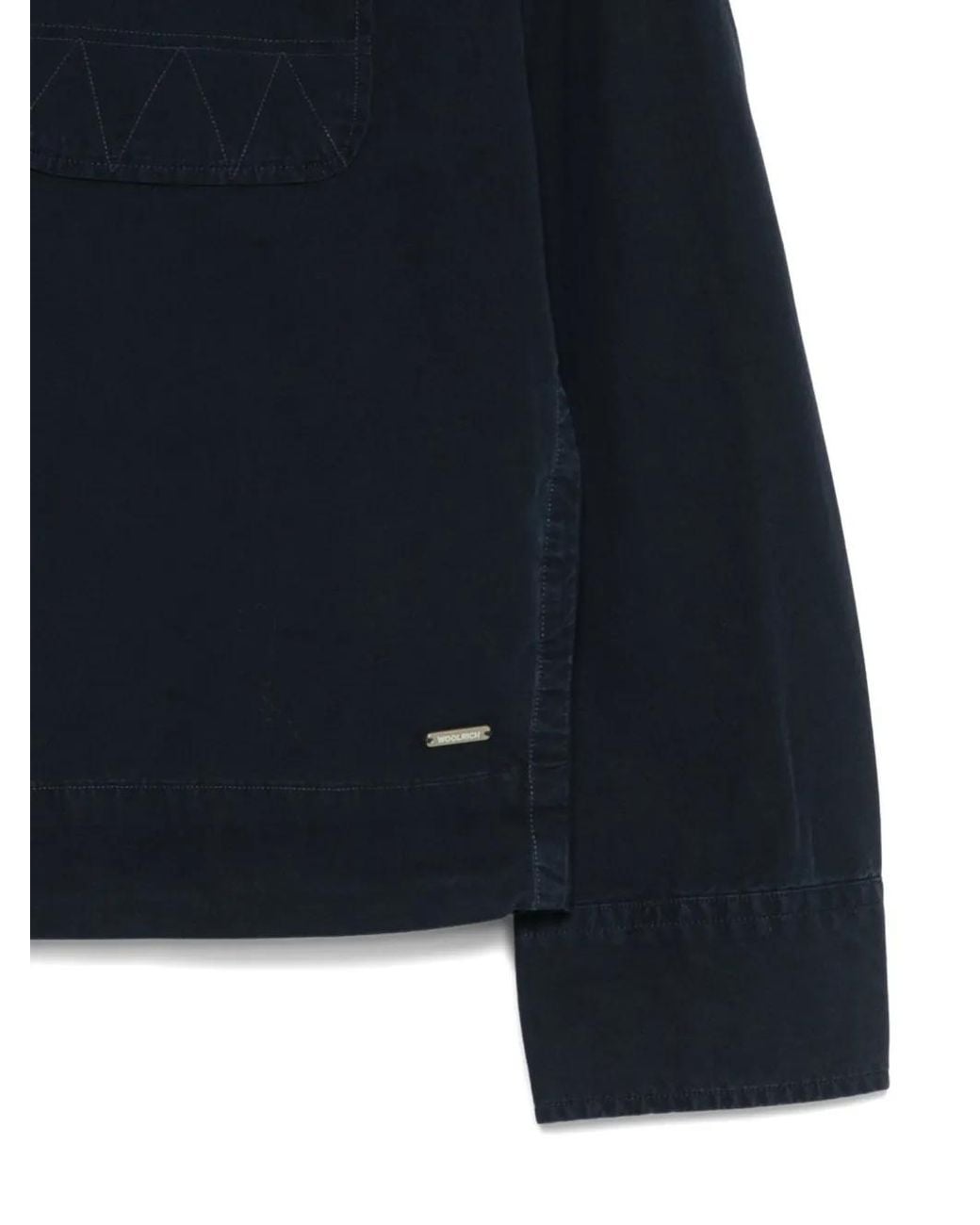 Woolrich Blue Cotton Overshirt