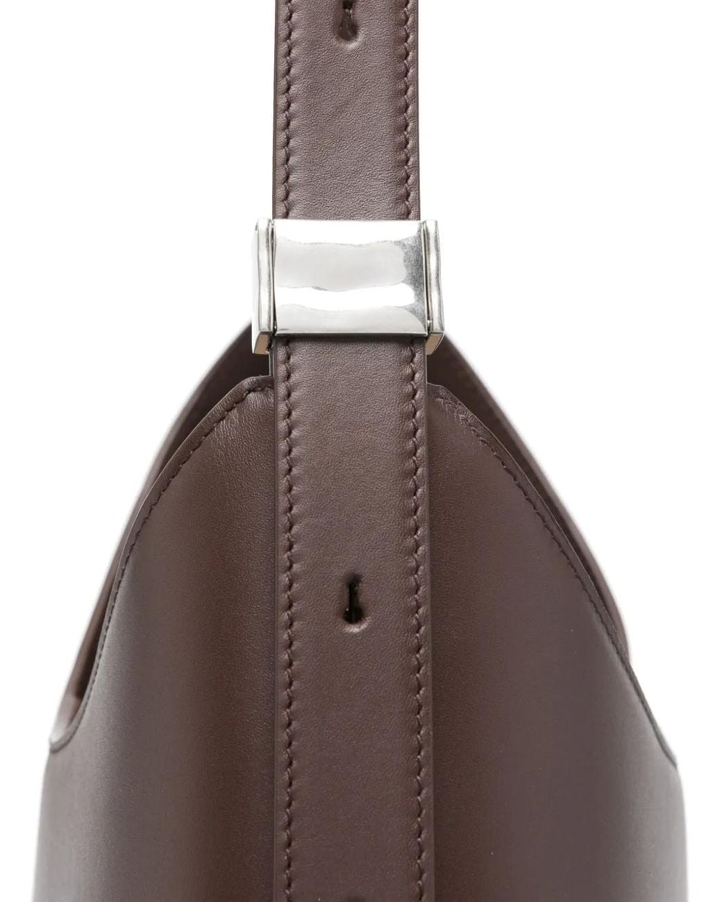 Jil Sander Brown Medium Eldorado Shoulder Bag
