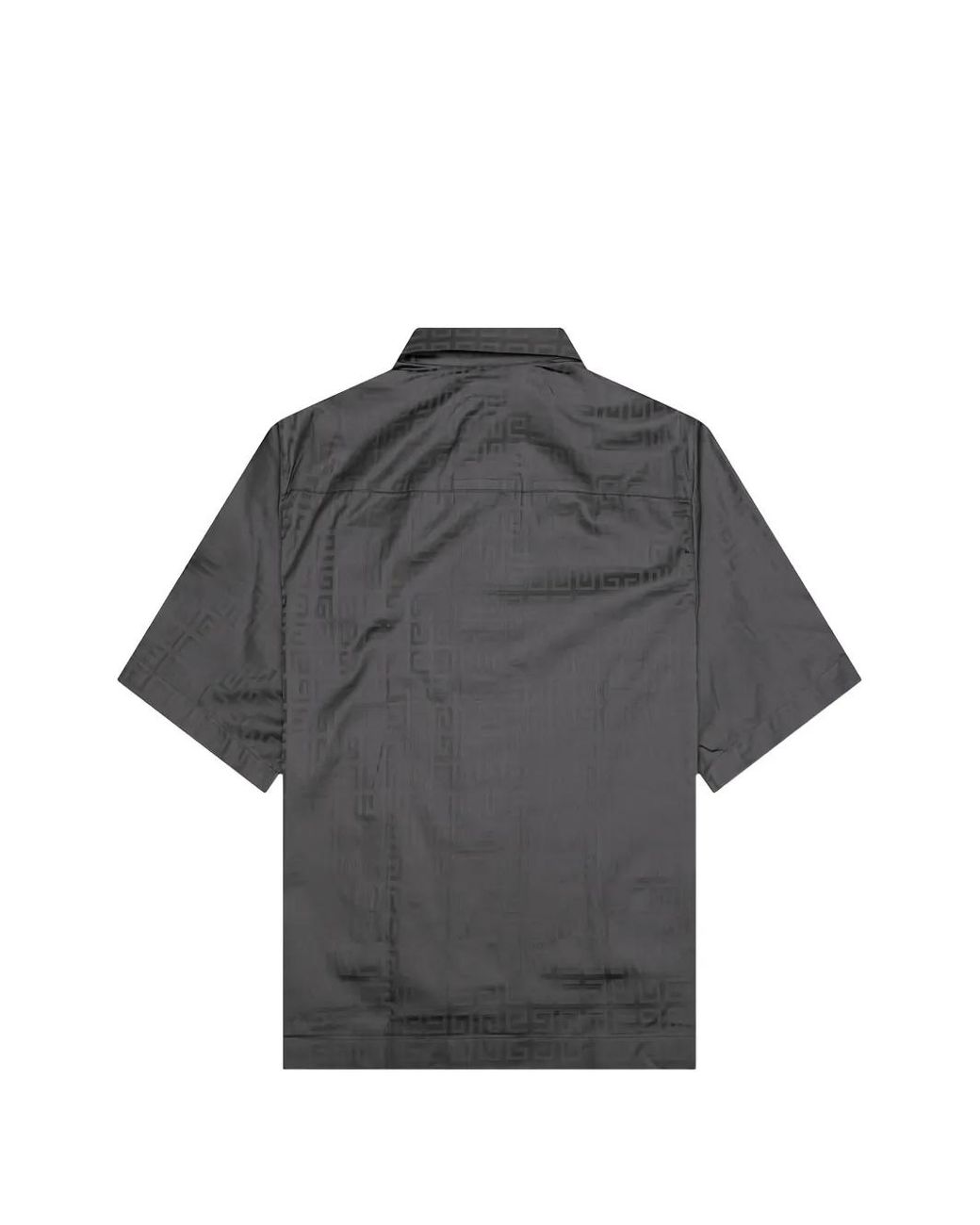 Givenchy Gray Zipped Patterned Shirt for men