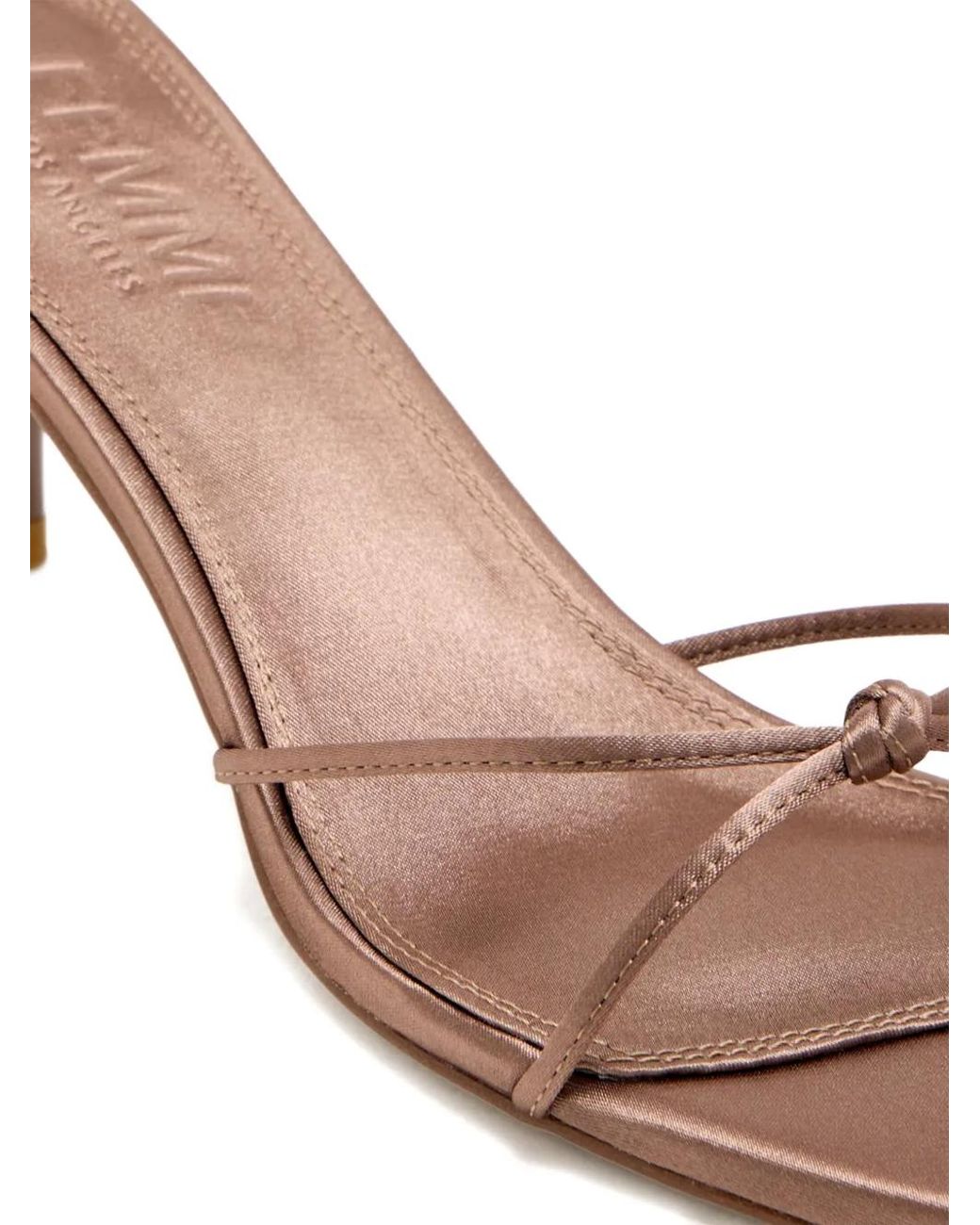 Femme LA Natural 55Mm Maeve Knotted Satin Sandals