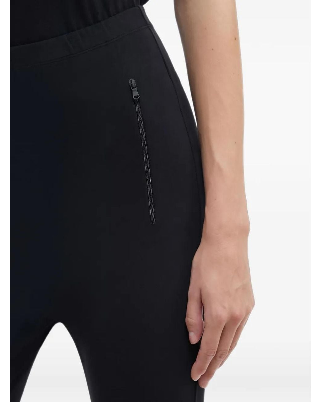 Wardrobe NYC Black Zip-Detail Slim-Fit Trousers