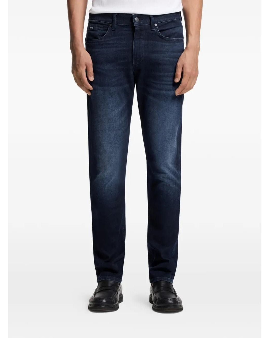 Boss Blue Delaware Slim-Fit Jeans for men