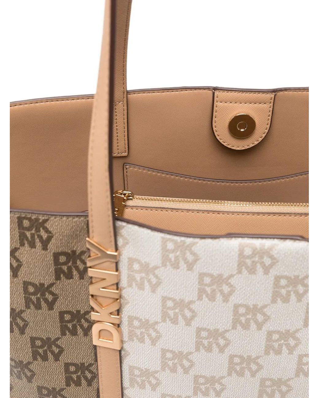 DKNY White Avril Tote Bag