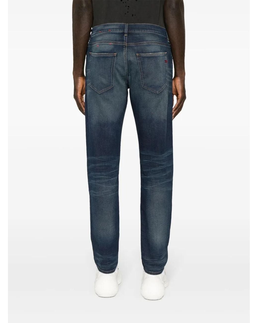 DIESEL Blue D-Strukt Straight-Leg Jeans for men