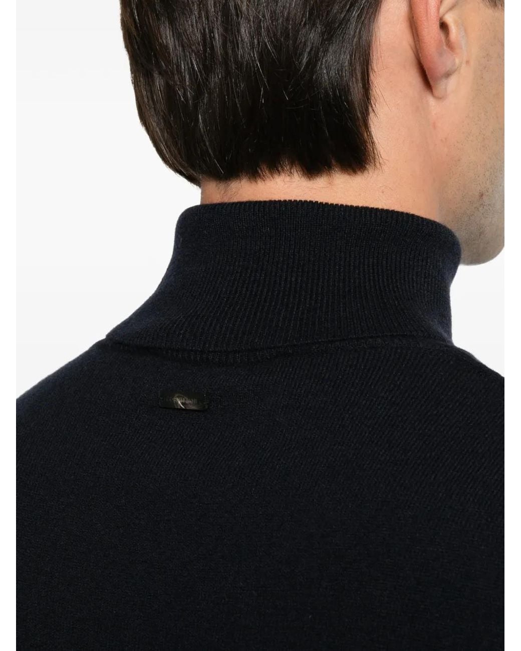 Corneliani Black Turtleneck Sweater for men