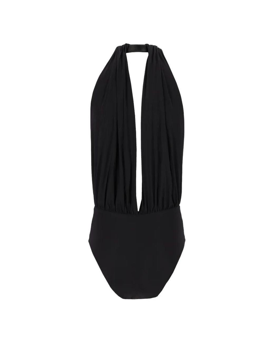 Amazuìn Blue Ember High-Neck Bodysuit