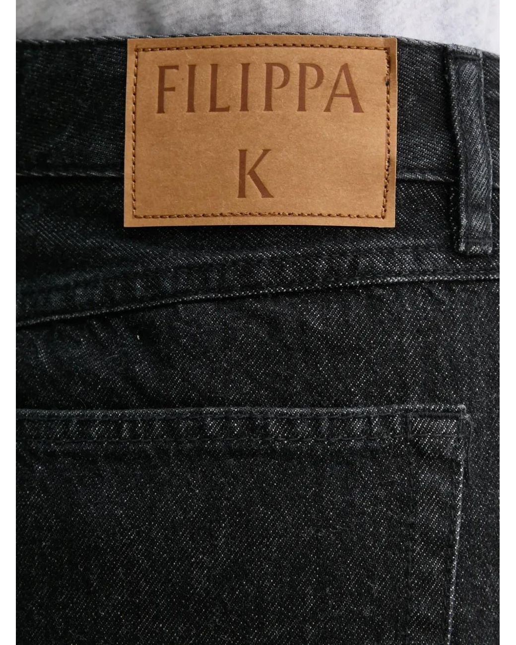 Filippa K Black Logo-Patch Mini Skirt