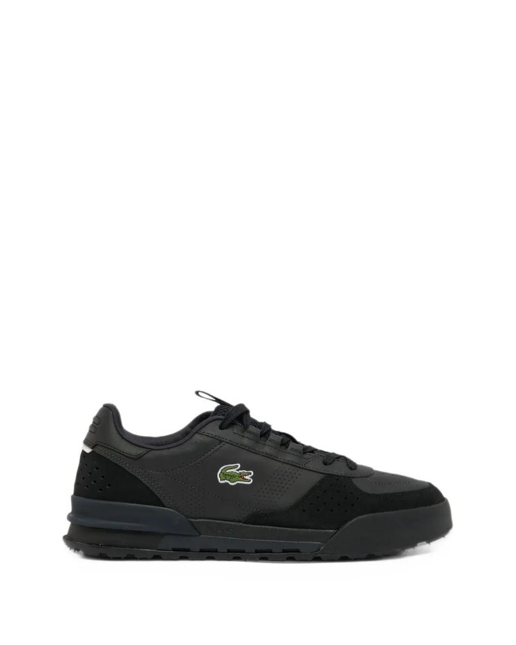 Lacoste Black Slam Break Leather Sneakers for men
