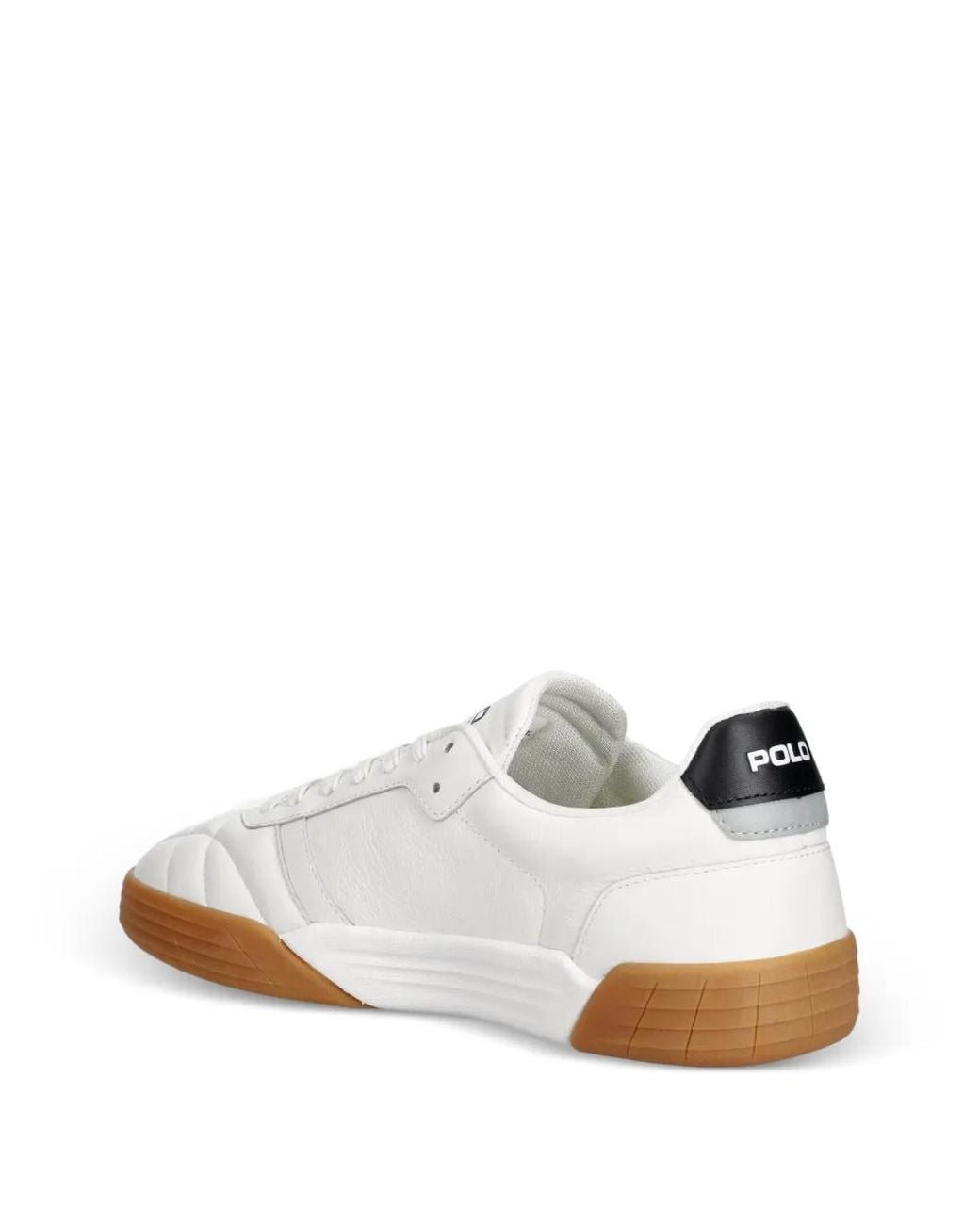 Polo Ralph Lauren White Quilted Leather Sneakers for men