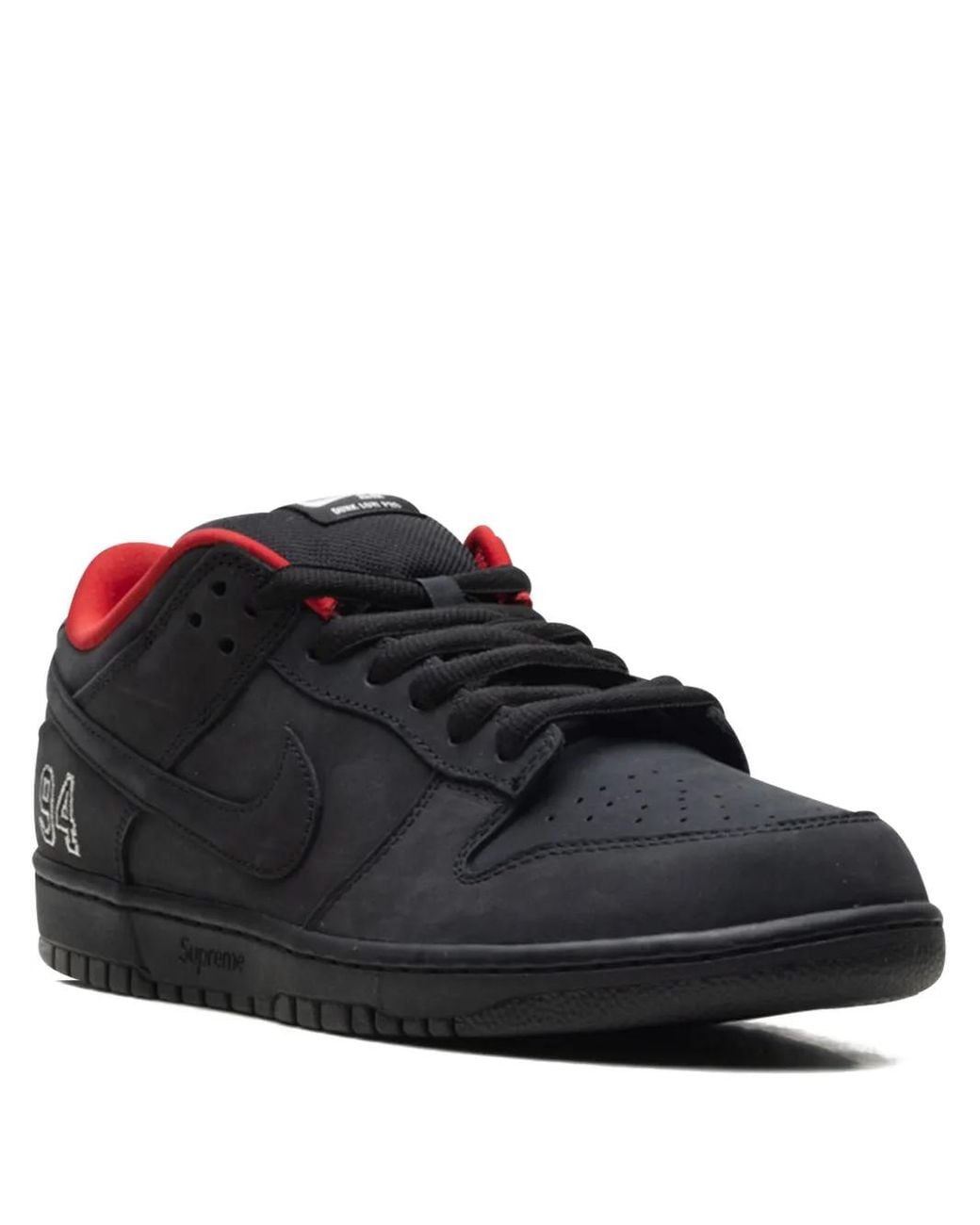 Nike Black Sb Dunk Low "Supreme for men