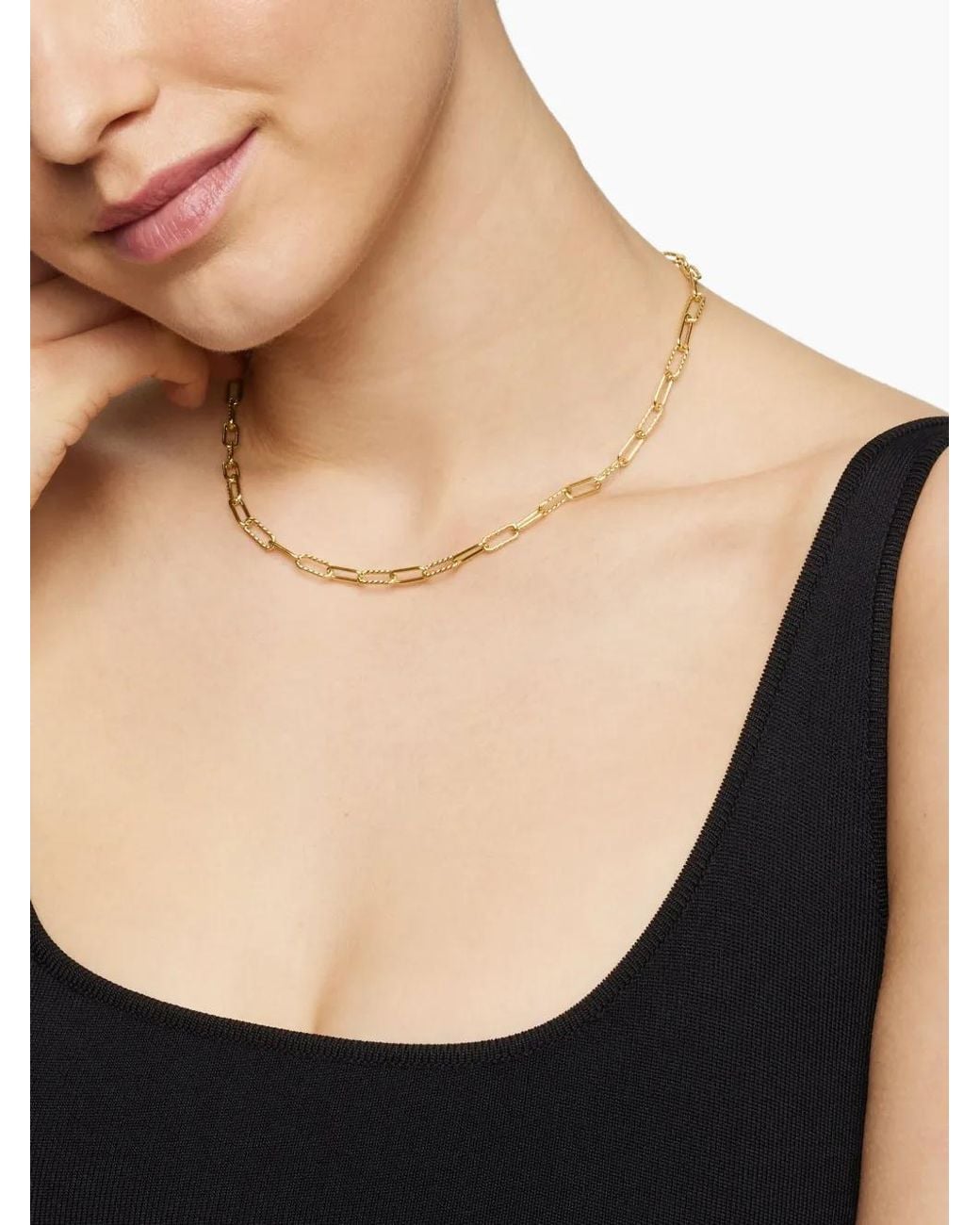 David Yurman Natural 18Kt Dy Madison Chain Necklace (4Mm)