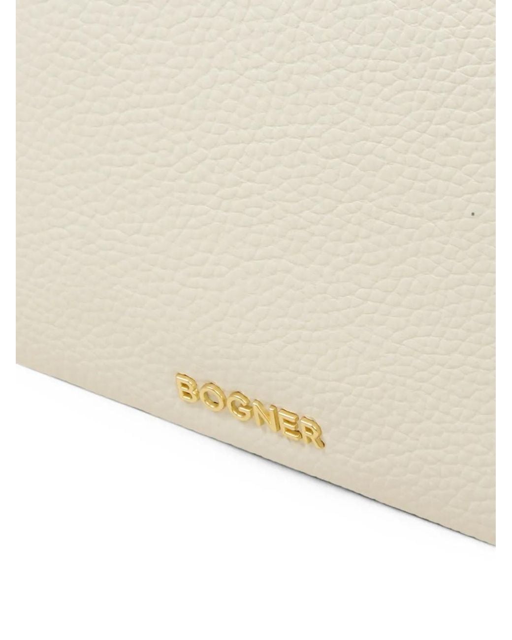 Bogner White Mini Wallis Raja Grained Leather Tote Bag