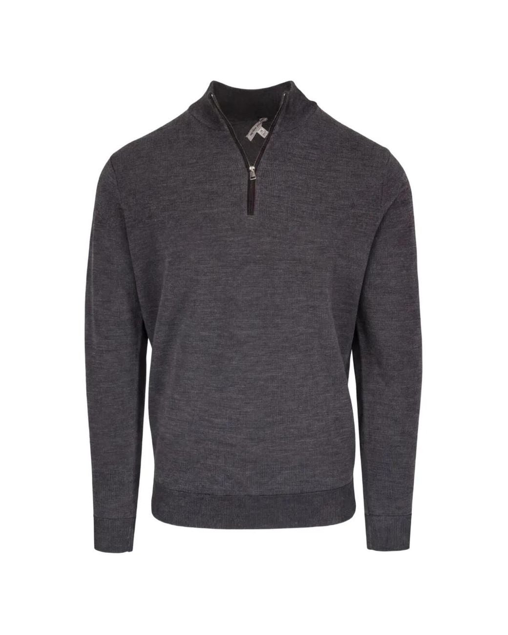 Peter Millar Blue Blair Quarter-Zip Knitted Polo Shirt for men