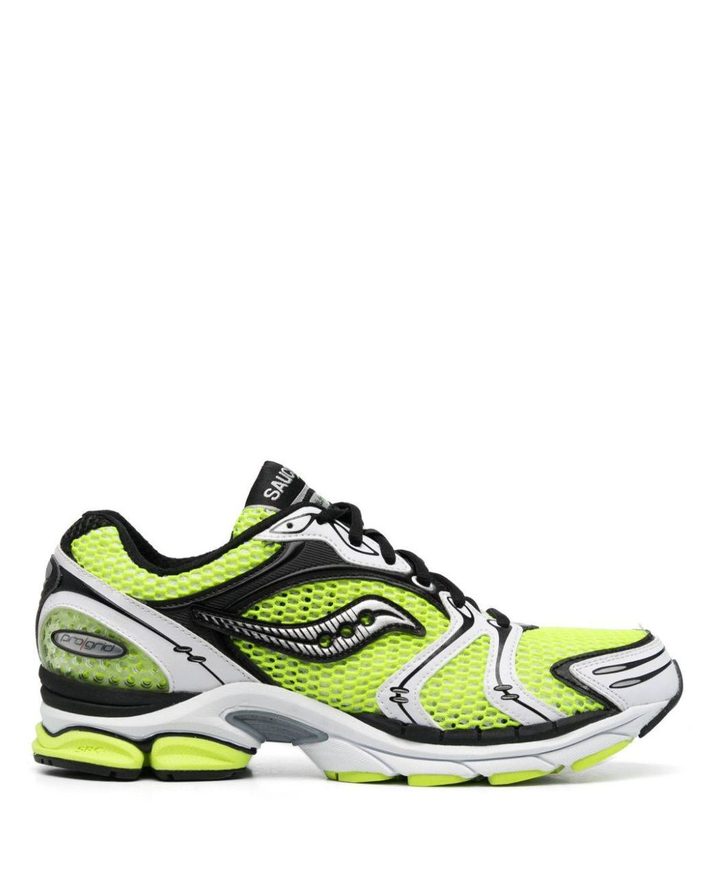 Saucony Mesh Panelled Sneakers in Green for Men | Lyst