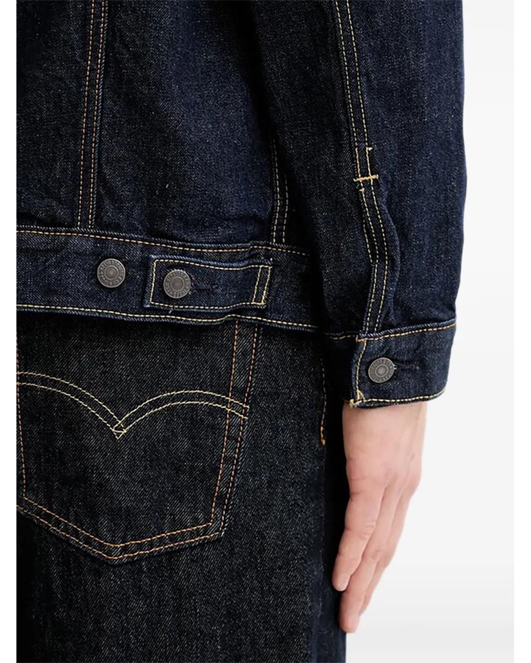 Levi's Blue Buttoned Jacket for men