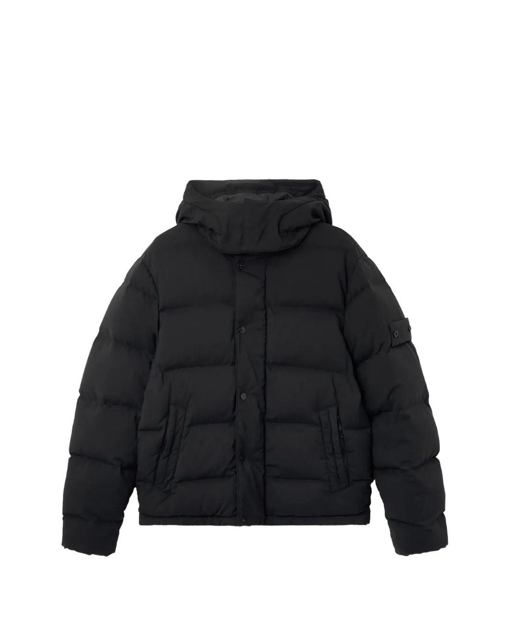 Stone Island Black 4100063 Wool Ripstop-Tc_S.I. Ghost for men