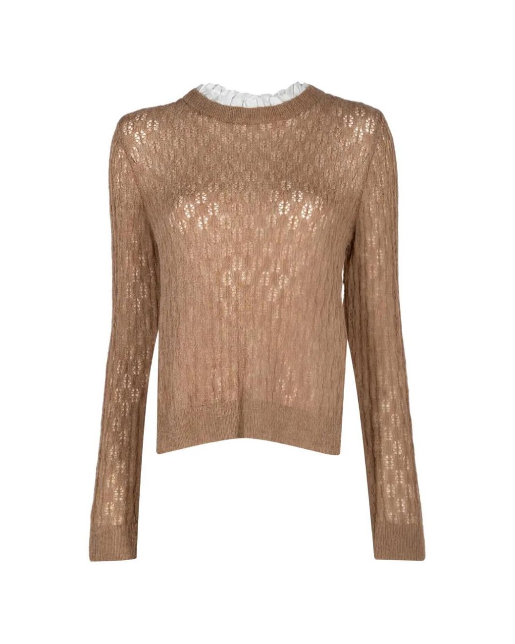Sea Natural Pullover Mit Pointelle-Strick
