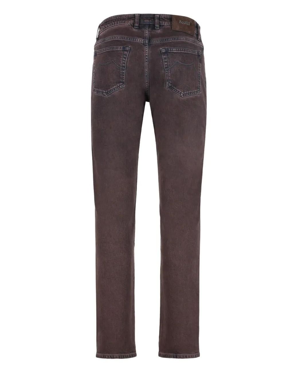 Moorer Gray Five-Pocket Trousers for men