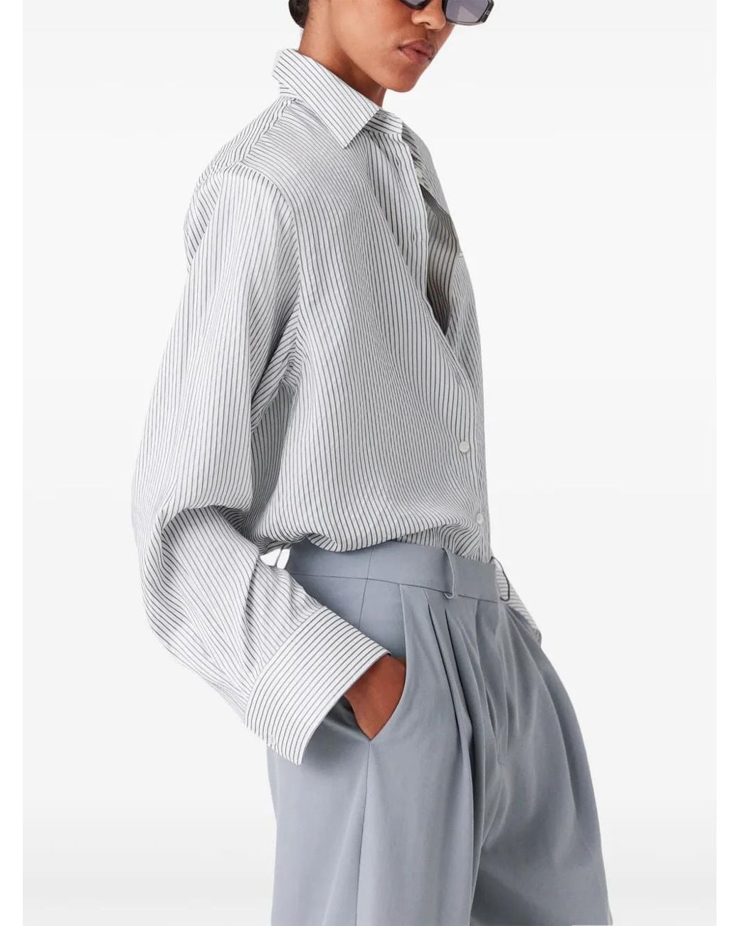 Stella McCartney Gestreept Overhemd in het Gray