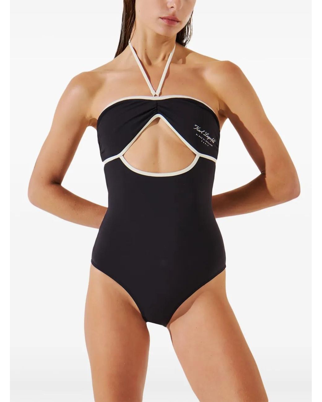 Karl Lagerfeld Blue Hotel Karl Swimsuit