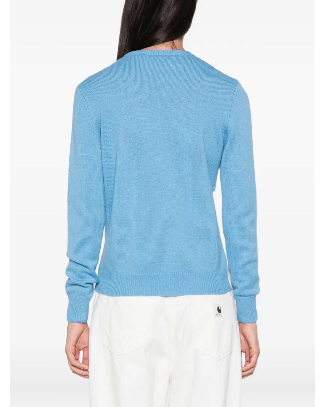 Mc2 Saint Barth Blue Après Ski Intarsia-Knit Sweater