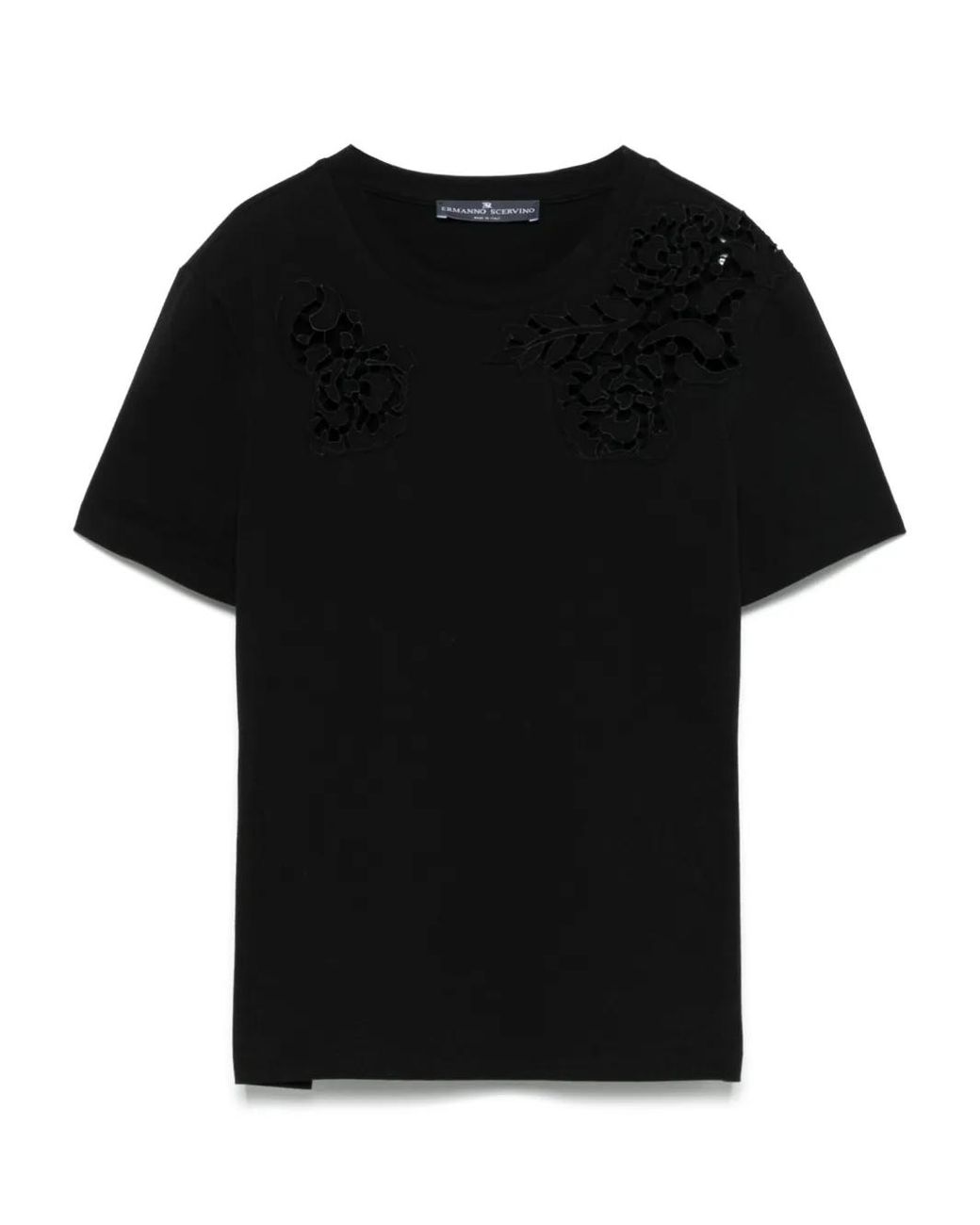Tシャツ・カットソー ERMANNO SCERVINO Women Tops D462L762IDY95708 BLACK Ermanno Scervino Tops for Women Online – Farfetch