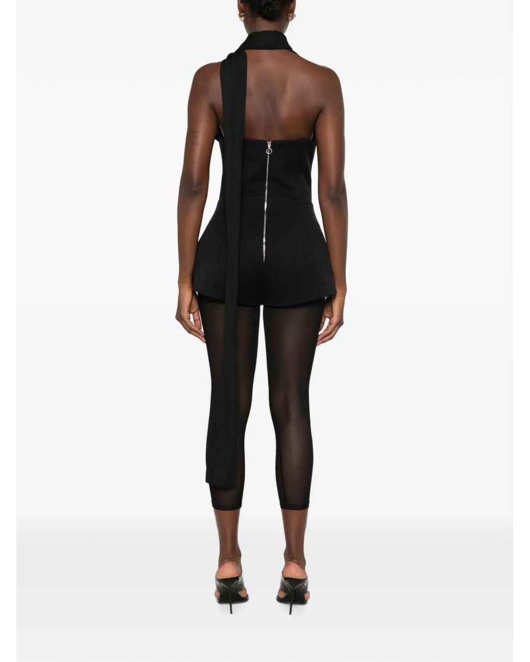Vestiaire d'un Oiseau Libre Black Zip-Fastening Jumpsuit