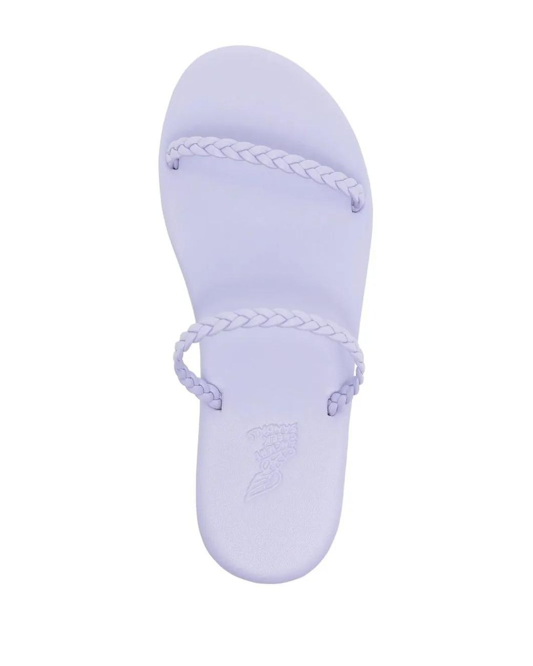Ancient Greek Sandals White Aprilia Braided-Strap Sandals
