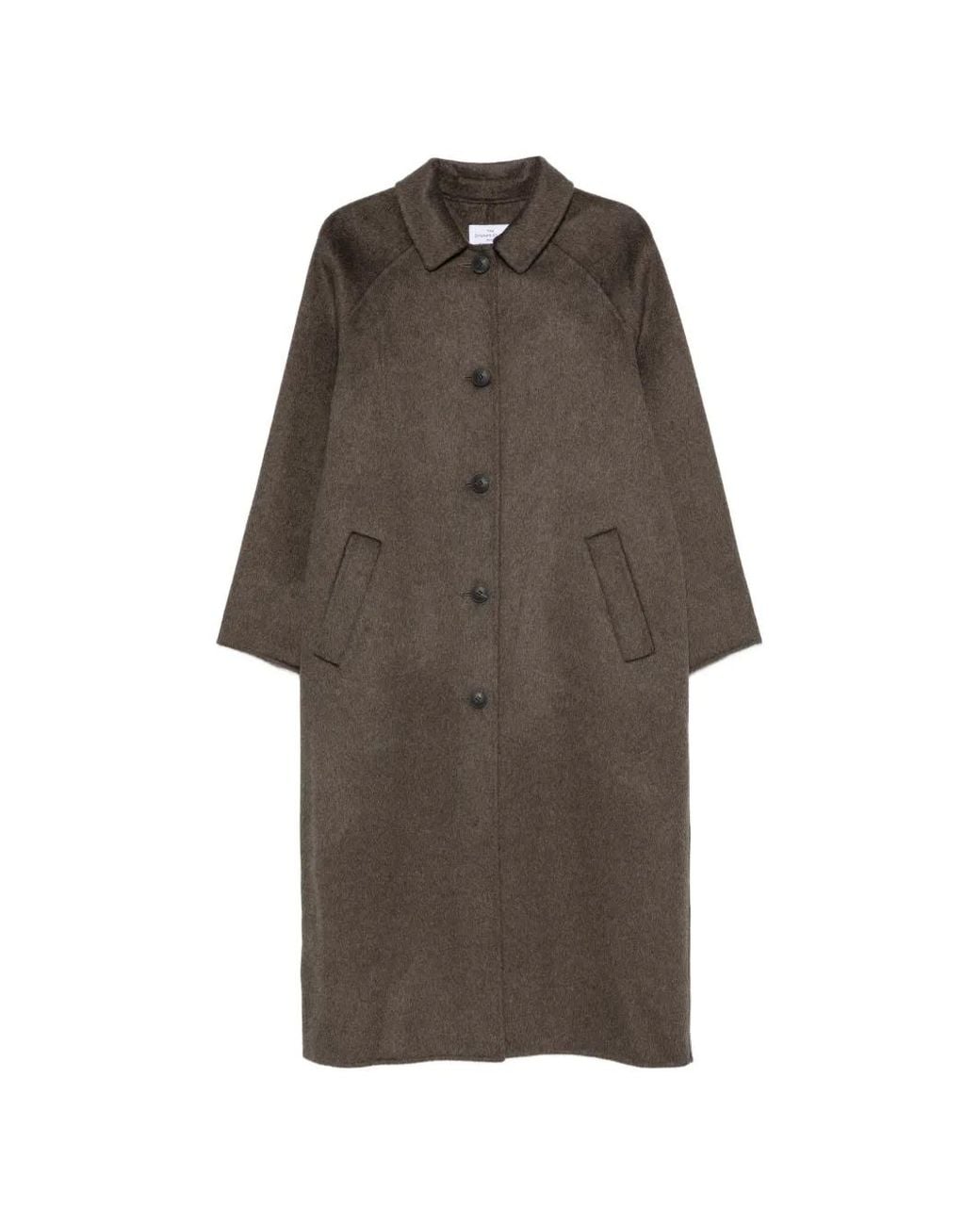 The Dynamis Studio Brown Single-Breasted Wool-Blend Coat