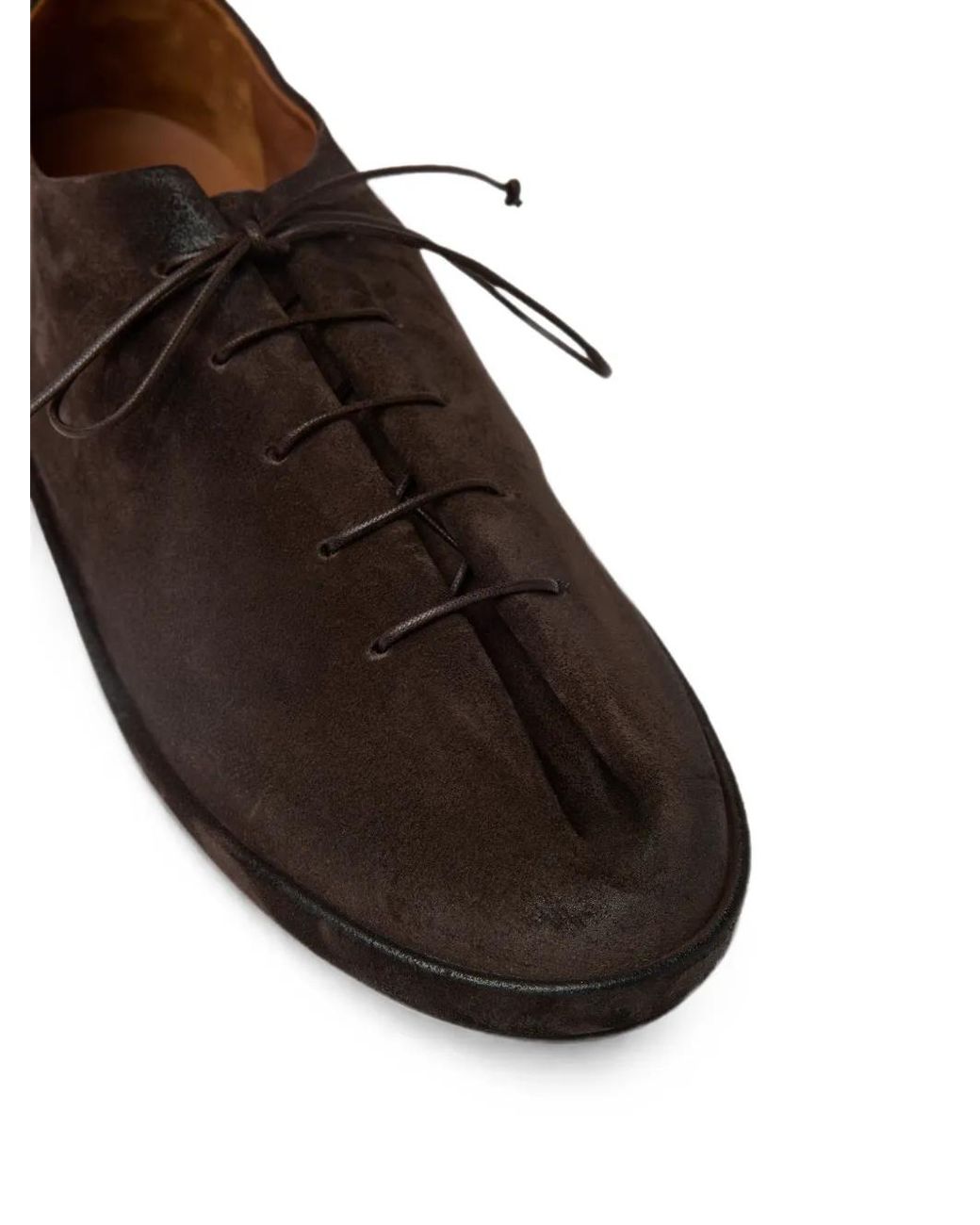 Marsèll Brown Scatopelle Suede Derby Shoes for men