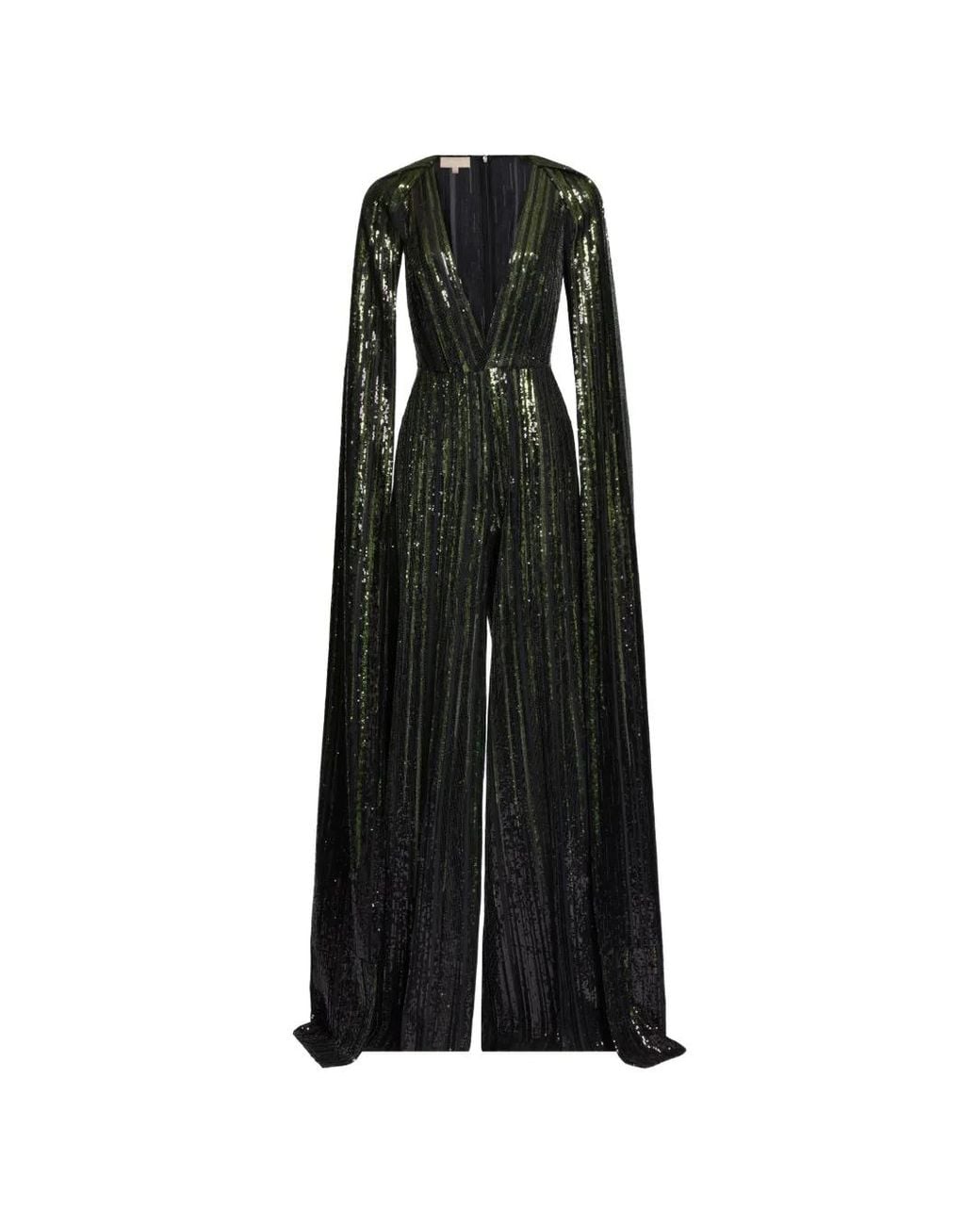 Elie Saab Black Sequin-Embellishment Jumpsuit