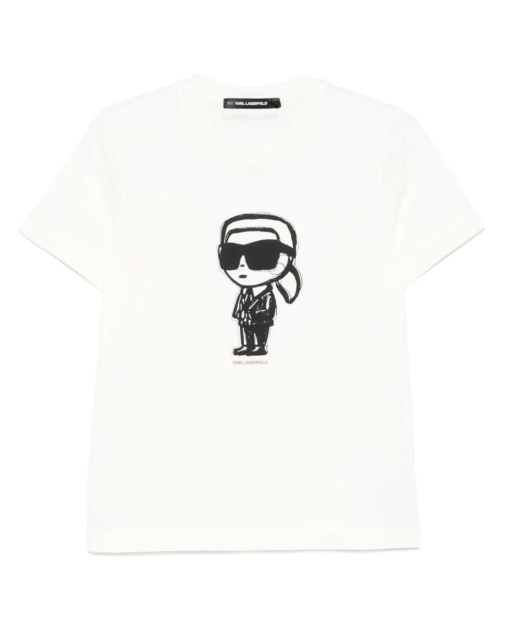 Karl Lagerfeld White T-Shirts And Polos