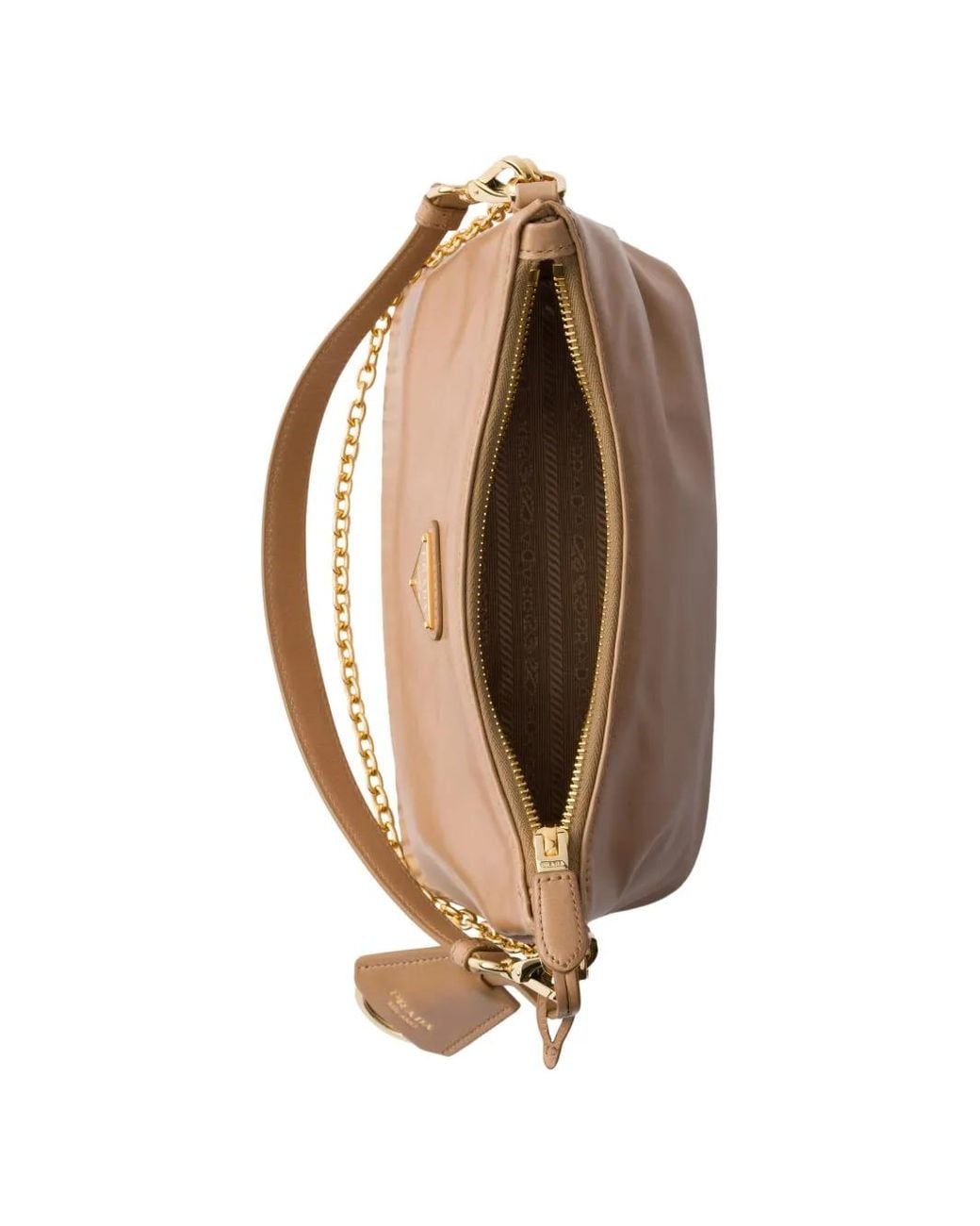 Prada Brown Leather Shoulder Bag
