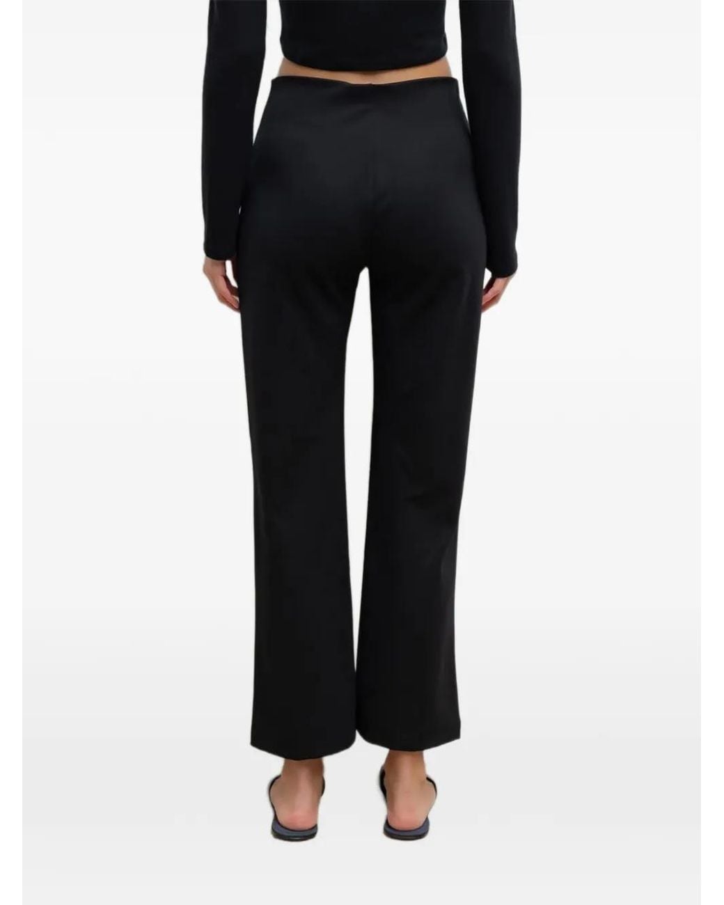 Leset Black Rio Flared Trousers