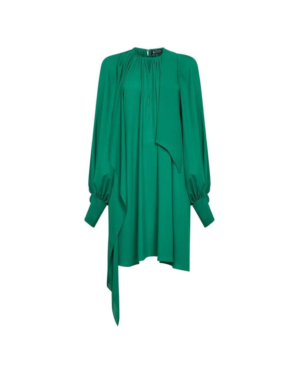 Gianluca Capannolo Green Draped Mini Dress