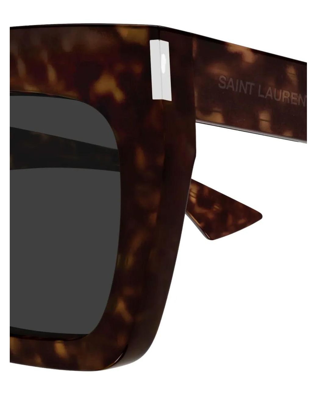 Saint Laurent Black Square-Frame Sunglasses