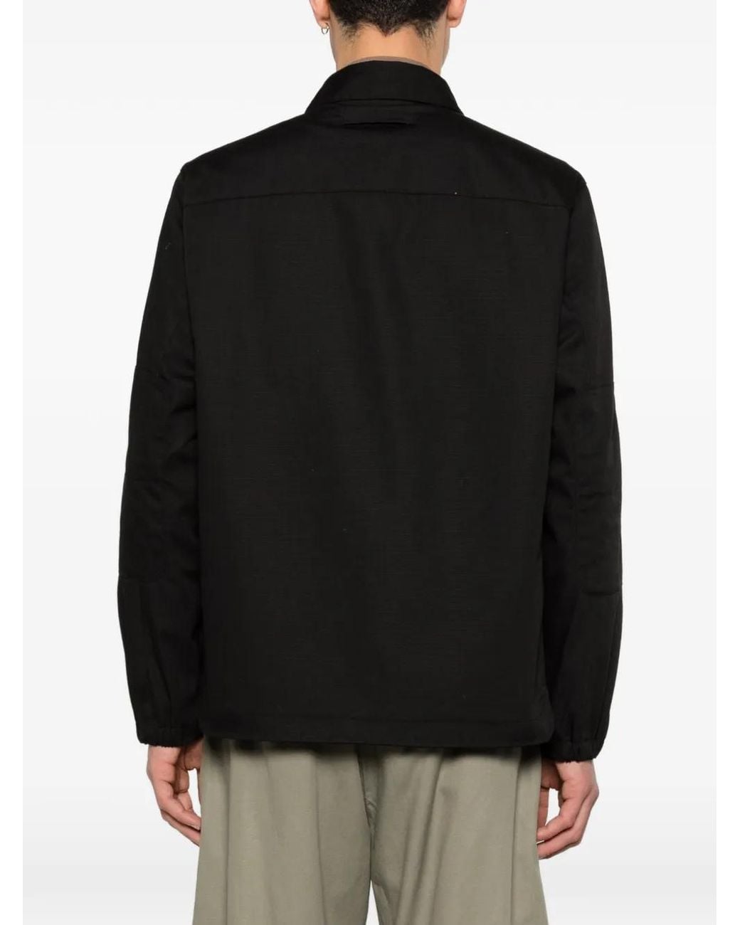 GR10K Black Ripstop Overshirt for men