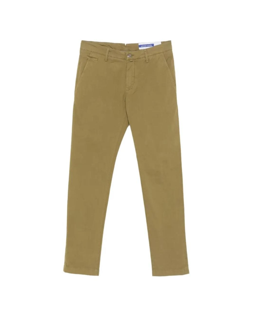 Jacob Cohen Green Cotton Pants for men
