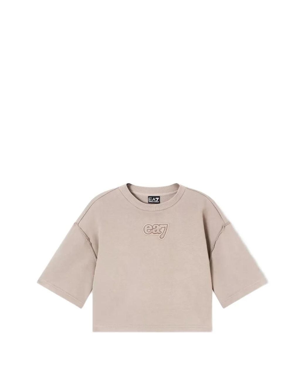 T-Shirt À Patch Logo EA7 en coloris Natural