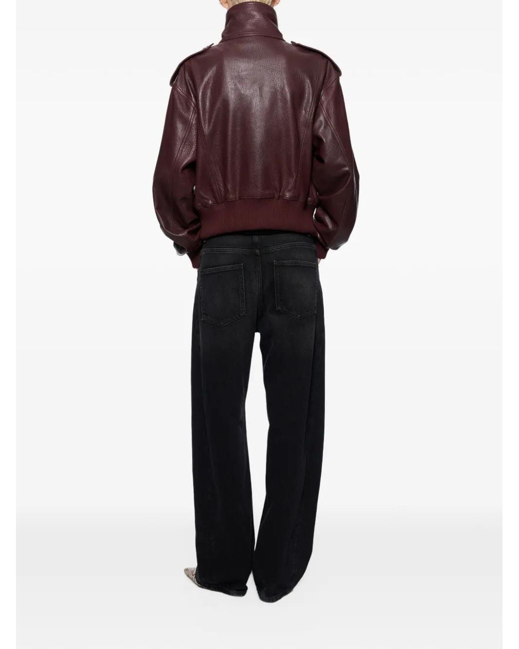 Stand Studio Brown Ciara Leather Jacket