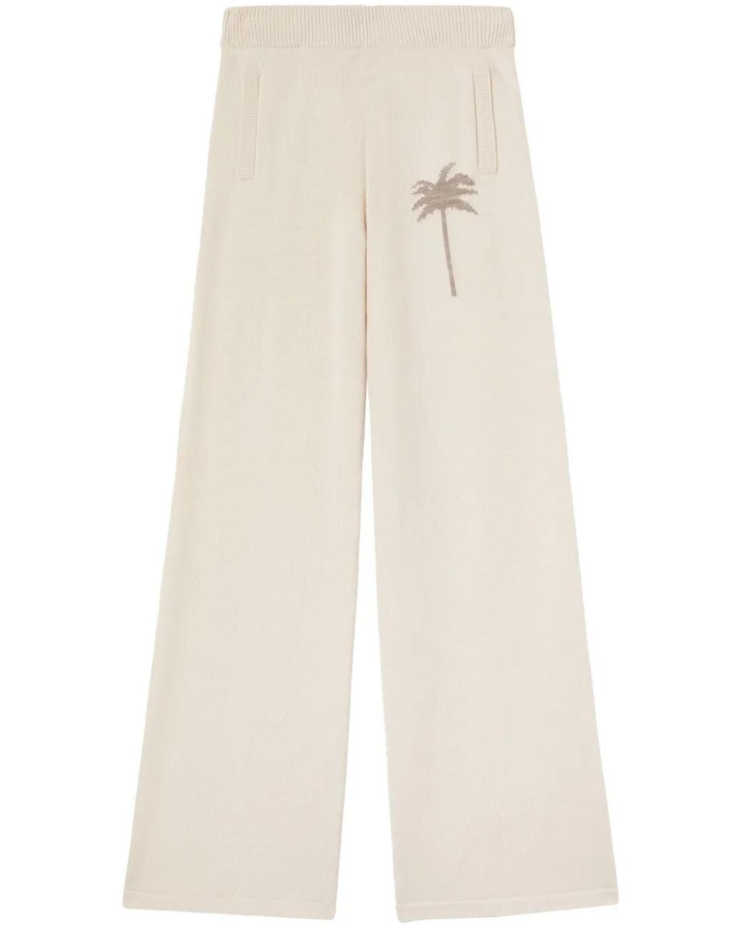 Palm Angels Natural Palms Knit Pants Off