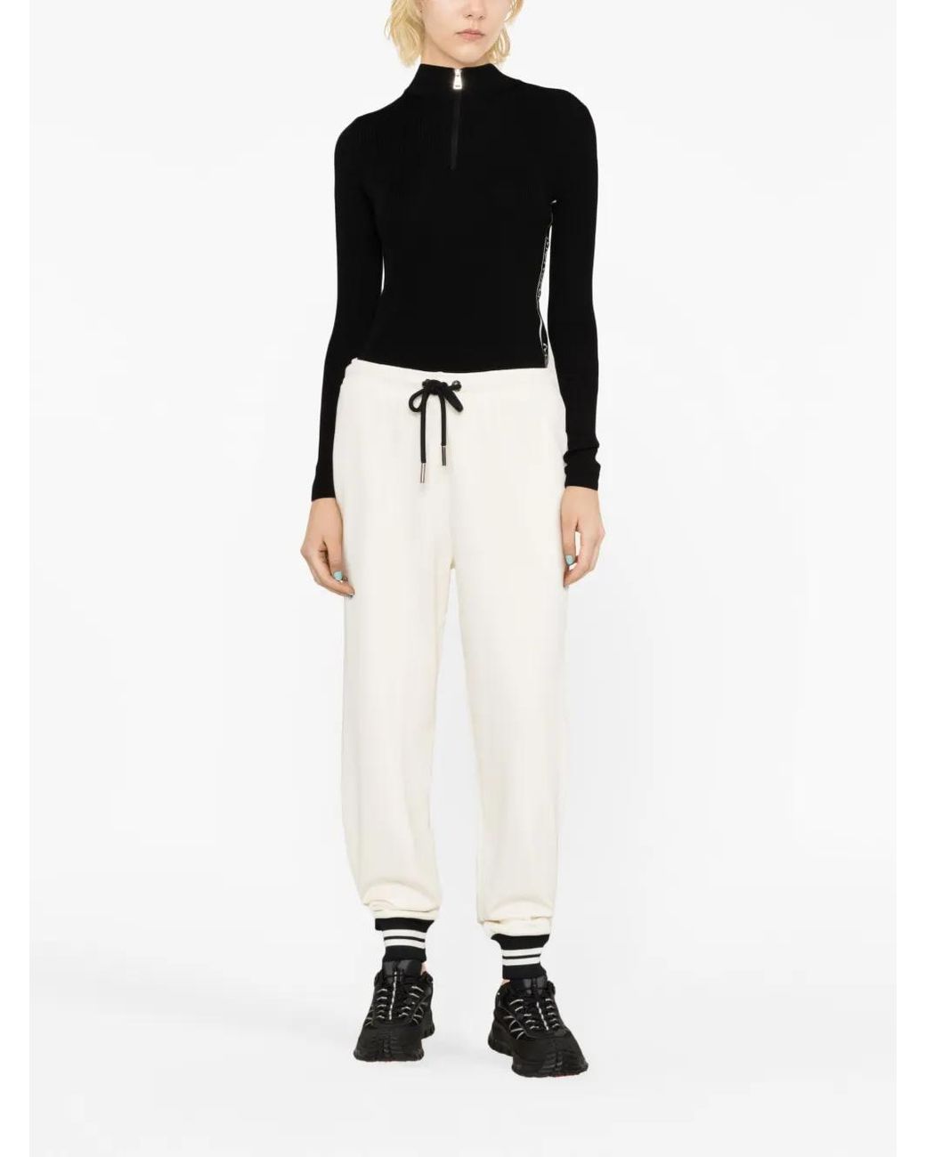 Moncler Black Ribbed Wool Sweater