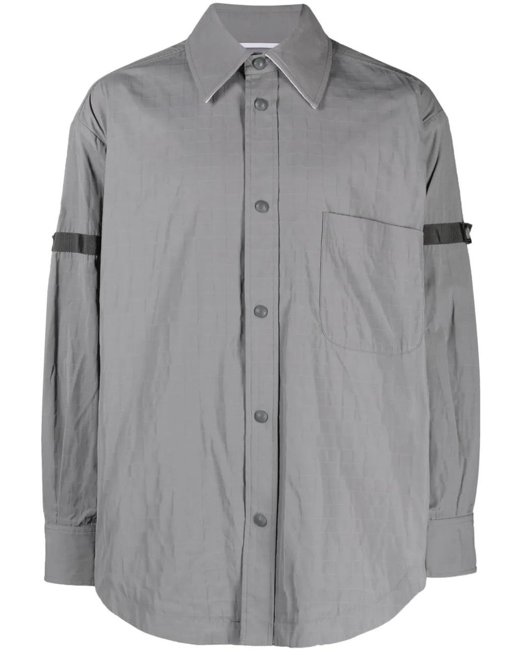 Thom Browne Shirtjack Met Knoopsluiting in het Gray voor heren