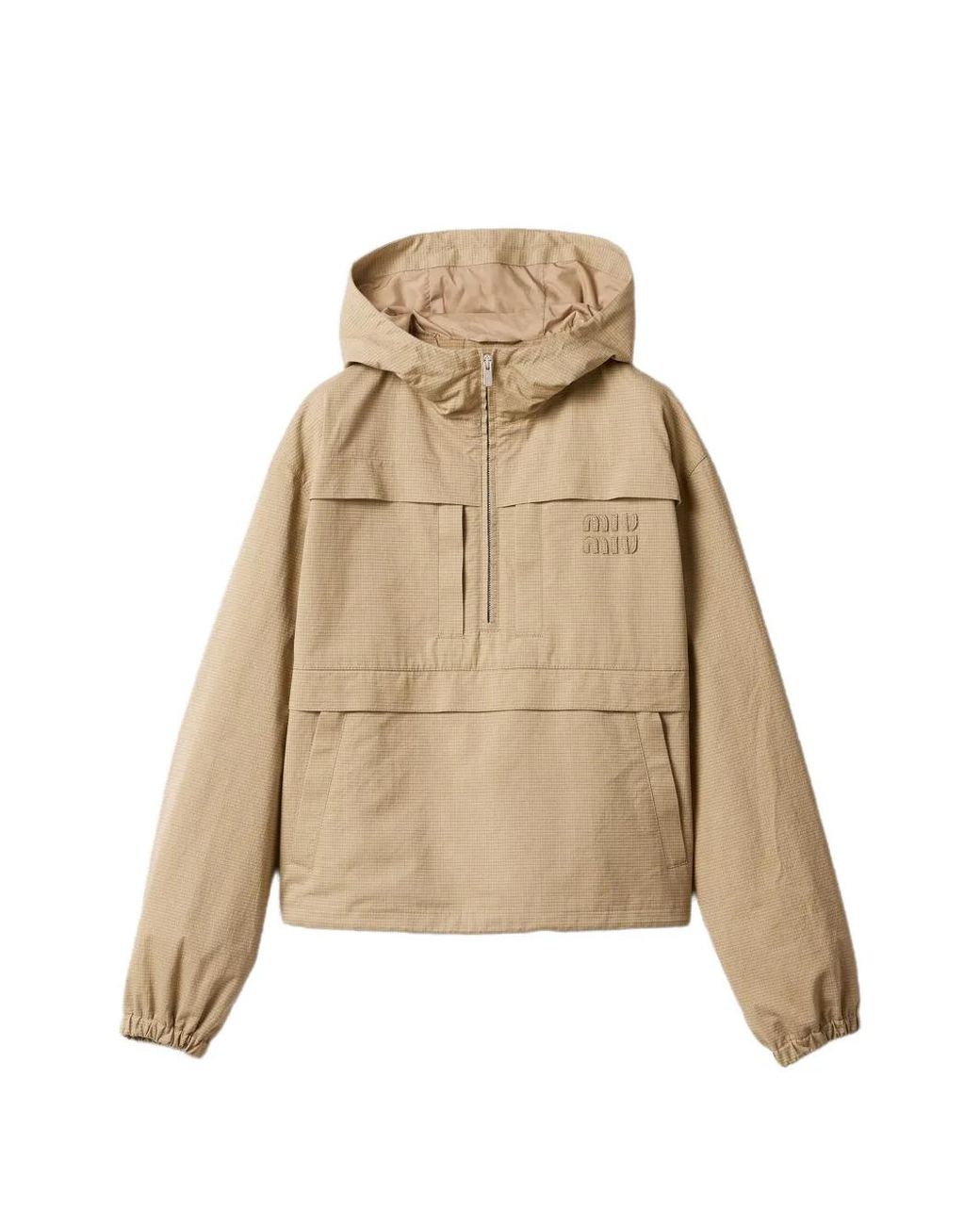 Miu Miu Natural Ripstop Blouson Jacket