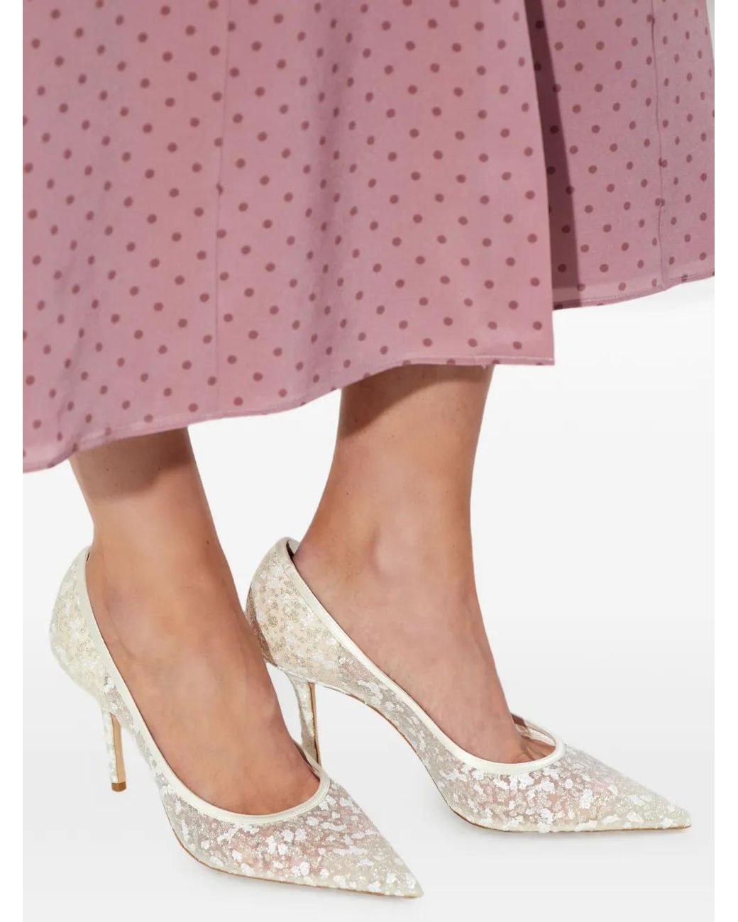 Jimmy Choo White Pumps
