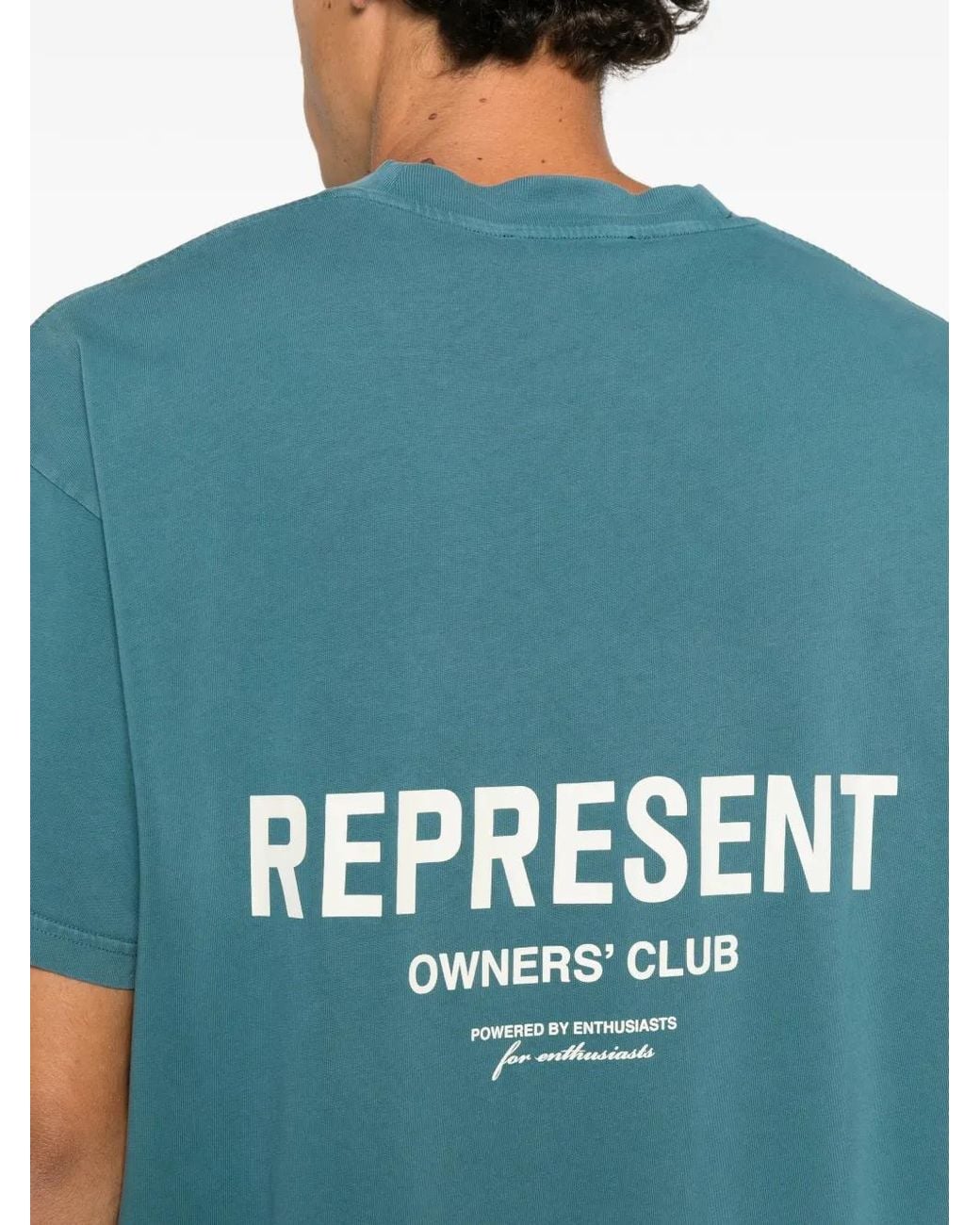 Represent Blue Owners' Club Logo-Print T-Shirt for men