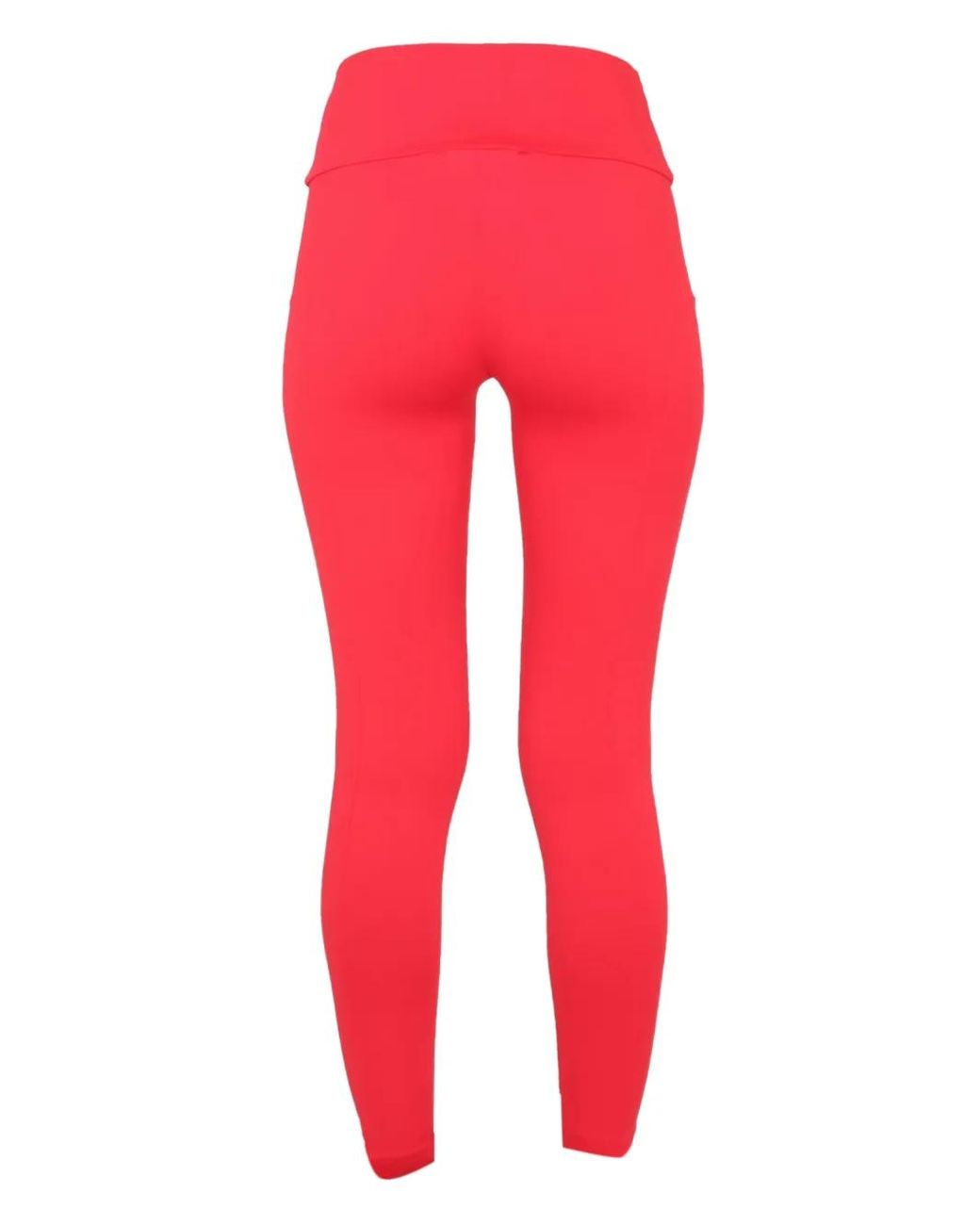MSGM Red Legging À Logo Imprimé