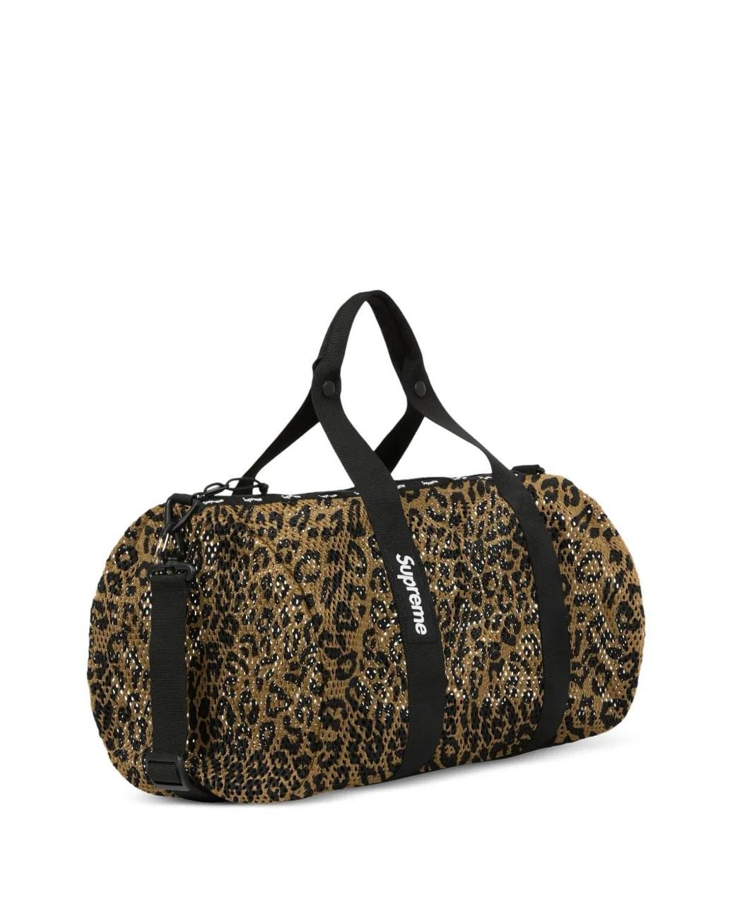 Supreme Black Mesh Duffle Bag for men